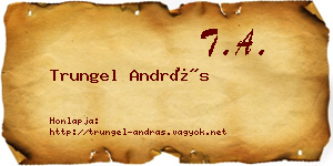 Trungel András névjegykártya